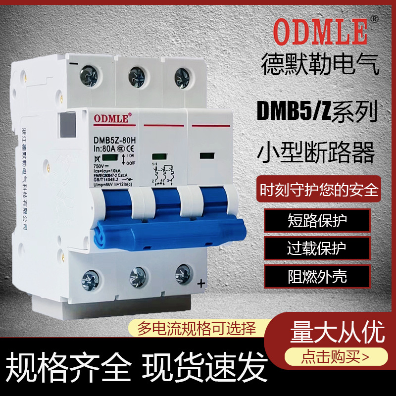 DMB5Z-80L/H 直流微型小型断路器光伏 专用生产厂家1-80A DC系列